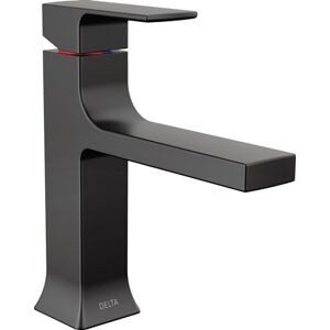 DELTA Velum Single Hole Bathroom Faucet, Black Bathroom Sink Faucet, Single Handle Bathroom Faucet, Bath Faucet, Pop-Up Drain Assembly, Matte Black 537-BLMPU-DST DELTA Velum Single Hole Bathroom Faucet, Black Bathroom Sink Faucet, Single Handle Bathroom Faucet, Bath Faucet, Pop-Up Drain Assembly, Matte Black 537-BLMPU-DST