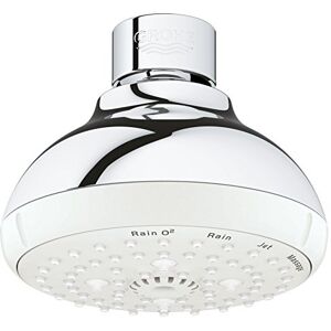 Grohe 26044001 Tempesta Classic 100 1.75 GPM 4-Spray Shower Head, Starlight Chrome Grohe 26044001 Tempesta Classic 100 1.75 GPM 4-Spray Shower Head, Starlight Chrome
