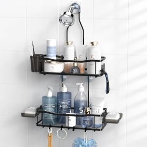 Aitatty Hanging Shower Caddy Bathroom Organizer: Rustproof Shower Shelf Racks Over Shower Head No Drilling Inside Bath Shower Rack Shelves Over Showerhead for Shampoo with Soap Holder Aitatty Hanging Shower Caddy Bathroom Organizer: Rustproof Shower Shelf Racks Over Shower Head No Drilling Inside Bath Shower Rack Shelves Over Showerhead for Shampoo with Soap Holder