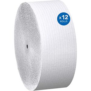 Scott Essential Jumbo Roll JR. Coreless Toilet Paper (07005), 1-PLY, White, 12 Rolls/Case, 2,300' / Roll Scott Essential Jumbo Roll JR. Coreless Toilet Paper (07005), 1-PLY, White, 12 Rolls/Case, 2,300' / Roll