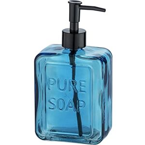 WENKO Pure Soap Soap Dispenser Blue 0.55 L WENKO Pure Soap Soap Dispenser Blue 0.55 L