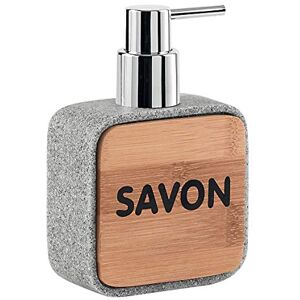 Gedy Nora Soap Dispenser, Resin/Bamboo, Grey, 9.7 x 9.7 x 47.5 cm Gedy Nora Soap Dispenser, Resin/Bamboo, Grey, 9.7 x 9.7 x 47.5 cm