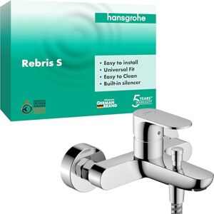 Hansgrohe Rebris S Single Lever Bath Mixer for Exposed Installation, Chrome, 72440000 Hansgrohe Rebris S Single Lever Bath Mixer for Exposed Installation, Chrome, 72440000