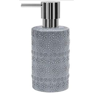 Spirella Relief Collection Liquid Soap Dispenser Diameter 7 x 15.5 cm 0.3 L Porcelain Grey Spirella Relief Collection Liquid Soap Dispenser Diameter 7 x 15.5 cm 0.3 L Porcelain Grey
