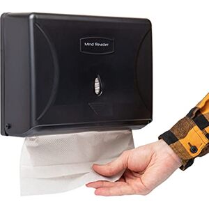 Mind Reader Multifold Paper Towel Dispenser, Paper Towel Holder, Restroom, Wall Mount, 3.75" L x 10.25" W x 8" H, Black Mind Reader Multifold Paper Towel Dispenser, Paper Towel Holder, Restroom, Wall Mount, 3.75" L x 10.25" W x 8" H, Black
