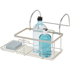 InterDesign iDesign 23825EU Drill Bathroom Storage, Small Metal Hanging Tray, Bath Caddy for Soap, Cosmetics, Books, Tablet and Phone, Matte Silver, 30.7 cm x 26 cm x 17 cm InterDesign iDesign 23825EU Drill Bathroom Storage, Small Metal Hanging Tray, Bath Caddy for Soap, Cosmetics, Books, Tablet and Phone, Matte Silver, 30.7 cm x 26 cm x 17 cm