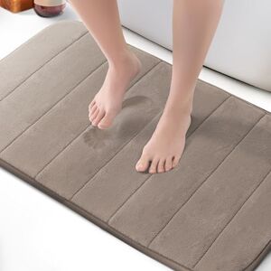 KEPLIN Memory Foam Bath Mat Ultra-Soft, Highly Absorbent, Non-Slip, Machine Washable Luxurious Comfort for Home & Bathroom Floors (Beige, 50 x 80cm) KEPLIN Memory Foam Bath Mat Ultra-Soft, Highly Absorbent, Non-Slip, Machine Washable Luxurious Comfort for Home & Bathroom Floors (Beige, 50 x 80cm)