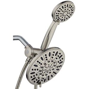 AquaDance Brushed Nickel 7" Premium High Pressure 3-Way Rainfall Combo with Extra Long 72 inch Hose – Enjoy Luxury 6-Setting Rain Showerhead and Matching Hand Held Shower Separately or Together AquaDance Brushed Nickel 7" Premium High Pressure 3-Way Rainfall Combo with Extra Long 72 inch Hose – Enjoy Luxury 6-Setting Rain Showerhead and Matching Hand Held Shower Separately or Together