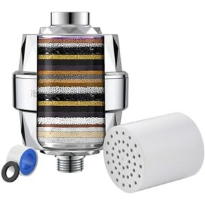 Ibergrif M91010 Shower Filter with Vitamin C for Hard Water, with Replaceable Cartridge to Remove Chlorine, Heavy Metals Ibergrif M91010 Shower Filter with Vitamin C for Hard Water, with Replaceable Cartridge to Remove Chlorine, Heavy Metals