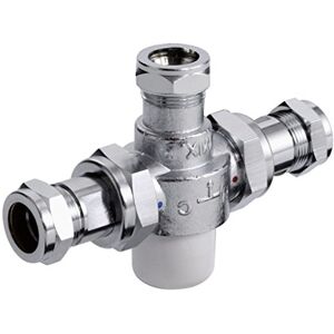 Bristan MT753CP TMV3 Thermostatic Under Bath Blending Valve with 22 mm Inlet Connections Chrome Bristan MT753CP TMV3 Thermostatic Under Bath Blending Valve with 22 mm Inlet Connections Chrome