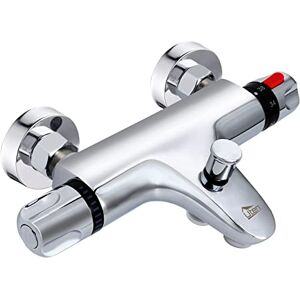 Uten Chrome Thermostatic Bath Shower Mixer, 38°C Safety Lock Anti-Scald, Faucet Bathroom Accessories Smart Thermostat, Chrome Modern Mixer Tap Style Uten Chrome Thermostatic Bath Shower Mixer, 38°C Safety Lock Anti-Scald, Faucet Bathroom Accessories Smart Thermostat, Chrome Modern Mixer Tap Style