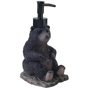Avanti Linens Soap Dispenser/Lotion Pump, Resin Countertop Accessories, Animal Bathroom Decor (Black Bear Lodge Collection) Avanti Linens Soap Dispenser/Lotion Pump, Resin Countertop Accessories, Animal Bathroom Decor (Black Bear Lodge Collection)