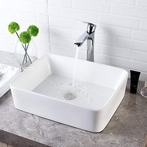 LORDEAR Vessel Sink Rectangle 19x15 Bathroom Sink Rectangular Modern Above Counter Bathroom Sink White Porcelain Ceramic Vessel Vanity Sink Art Basin LORDEAR Vessel Sink Rectangle 19x15 Bathroom Sink Rectangular Modern Above Counter Bathroom Sink White Porcelain Ceramic Vessel Vanity Sink Art Basin