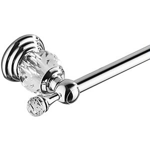 Wincase Chrome Towel Bar 24 Inch, Crystal Towel Rack, Silver Single Towel Holder for Bathroom Wall Mounted Modern Wincase Chrome Towel Bar 24 Inch, Crystal Towel Rack, Silver Single Towel Holder for Bathroom Wall Mounted Modern