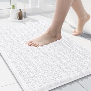 Arotive Luxury Chenille Bathroom Rug Mat, Extra Soft Thick Absorbent Shaggy Bath Rugs, Non-Slip Machine Wash Dry Plush Bath Mat for Bathroom, Shower, and Tub (16''x24'', White) Arotive Luxury Chenille Bathroom Rug Mat, Extra Soft Thick Absorbent Shaggy Bath Rugs, Non-Slip Machine Wash Dry Plush Bath Mat for Bathroom, Shower, and Tub (16''x24'', White)