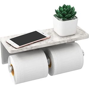 Gypie Brushed Nickel Toilet Paper Holder with Shelf, New Upgrade Double Toilet Paper Holder with Storage, Marble Roll Toilet Paper Wall Mount for Bathroom Washroom Gypie Brushed Nickel Toilet Paper Holder with Shelf, New Upgrade Double Toilet Paper Holder with Storage, Marble Roll Toilet Paper Wall Mount for Bathroom Washroom
