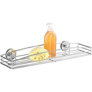 WENKO 20884100 Vacuum-Loc wall shelf Maxi Milazzo fixing without drilling, Metal Steel, 52 x 9 x 15 cm, Chrome WENKO 20884100 Vacuum-Loc wall shelf Maxi Milazzo fixing without drilling, Metal Steel, 52 x 9 x 15 cm, Chrome