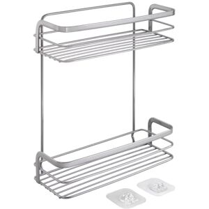Metaltex Origin LUXY Bathroom Shelf, 2-Tier Shelf, No Drilling Required, Self-Adhesive Metaltex Origin LUXY Bathroom Shelf, 2-Tier Shelf, No Drilling Required, Self-Adhesive