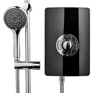 Triton Showers Collection 2, Shower Electric, 8.5 KW, Triton Aspirante, Black Gloss, Electrical Showers, with Showerhead and Anti Twist Hose, Bathroom Showering Unit Triton Showers Collection 2, Shower Electric, 8.5 KW, Triton Aspirante, Black Gloss, Electrical Showers, with Showerhead and Anti Twist Hose, Bathroom Showering Unit