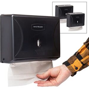 Mind Reader Multifold Paper Towel Dispenser, Paper Towel Holder, Restroom, Wall Mount, Set of 3, Black Mind Reader Multifold Paper Towel Dispenser, Paper Towel Holder, Restroom, Wall Mount, Set of 3, Black