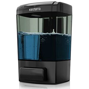 KESTERRA Wall Mounted Soap Dispenser Hand Manual Kitchen Bathroom Soap Dispenser with Anti-Leakage Nozzle Container for Liquid/Gel/Shampoo/Shower Gel/Lotion, 23.7oz / 700ml KESTERRA Wall Mounted Soap Dispenser Hand Manual Kitchen Bathroom Soap Dispenser with Anti-Leakage Nozzle Container for Liquid/Gel/Shampoo/Shower Gel/Lotion, 23.7oz / 700ml