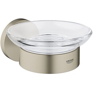 Grohe Essentials Soap Dish with Holder in Brushed Nickel Grohe Essentials Soap Dish with Holder in Brushed Nickel