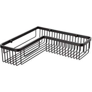 TATAY L-shaped corner shower basket. Black aluminium. Dimensions: 30x8.5x30cm TATAY L-shaped corner shower basket. Black aluminium. Dimensions: 30x8.5x30cm