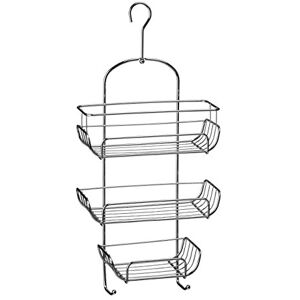 Premier Housewares 3-Tier Shower Caddy / Shelf Silver Small Storage Baskets / Hanging Organiser Chrome Bathroom Caddy / Shower Organiser 25 x 11 x 52 Premier Housewares 3-Tier Shower Caddy / Shelf Silver Small Storage Baskets / Hanging Organiser Chrome Bathroom Caddy / Shower Organiser 25 x 11 x 52