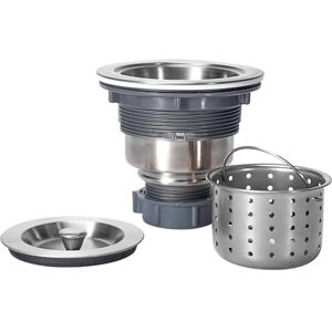 KONE 3-1/2-inch Kitchen Sink Strainer with Removable Deep Waste Basket/Strainer Assembly/Sealing Lid, Stainless Steel by K.ONE KONE 3-1/2-inch Kitchen Sink Strainer with Removable Deep Waste Basket/Strainer Assembly/Sealing Lid, Stainless Steel by K.ONE