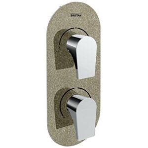 Bristan MHOU SHCDIV CS Shimmer Metallic Hourglass Concealed Dual Control Valve and Diverter, Chrome/Champagne Bristan MHOU SHCDIV CS Shimmer Metallic Hourglass Concealed Dual Control Valve and Diverter, Chrome/Champagne