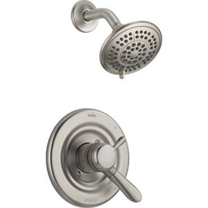 Delta Lahara 17 Series Dual-Function Shower Trim Kit with 5-Spray Touch Clean Shower Head, Stainless T17238-SS (Valve Not Included) Delta Lahara 17 Series Dual-Function Shower Trim Kit with 5-Spray Touch Clean Shower Head, Stainless T17238-SS (Valve Not Included)
