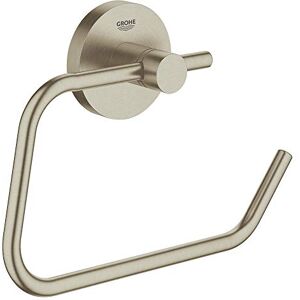 Grohe Essentials Toilet Paper Holder, German Engineered, Metal in Brushed Nickel and with Concealed Fastening, 40689EN1 Grohe Essentials Toilet Paper Holder, German Engineered, Metal in Brushed Nickel and with Concealed Fastening, 40689EN1