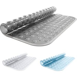 ANSIO ® Shower Mats Non Slip Anti Mould Bath Mat for Bathroom Rubber Shower Mat with Drain Holes & Suction Cups Machine Washable (54 x 54 cm, Grey) ANSIO ® Shower Mats Non Slip Anti Mould Bath Mat for Bathroom Rubber Shower Mat with Drain Holes & Suction Cups Machine Washable (54 x 54 cm, Grey)