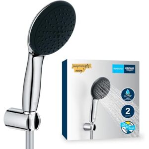 Grohe Vitalio Start 110 Shower Set (Round 11 cm Hand Shower 2 Sprays: Rain and Jet, Anti-Limescale System, Hose 1.75 m, Wall Holder, Water Saving), Easy to Fit with QuickGlue, Chrome, 27950001 Grohe Vitalio Start 110 Shower Set (Round 11 cm Hand Shower 2 Sprays: Rain and Jet, Anti-Limescale System, Hose 1.75 m, Wall Holder, Water Saving), Easy to Fit with QuickGlue, Chrome, 27950001