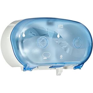 Tork 472056 Toilet Roll Plastic Dispenser, Mid Size, Blue Tork 472056 Toilet Roll Plastic Dispenser, Mid Size, Blue