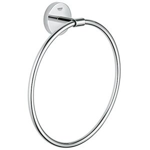Grohe Baucosmopolitan Towel Ring, Chrome Finish, Concealed Fastening 40460001 Grohe Baucosmopolitan Towel Ring, Chrome Finish, Concealed Fastening 40460001