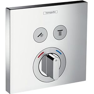 Hansgrohe ShowerSelect shower mixer conceiled for 2 functions, shower mixer tap square, single lever shower mixer, chrome, 15768000 Hansgrohe ShowerSelect shower mixer conceiled for 2 functions, shower mixer tap square, single lever shower mixer, chrome, 15768000