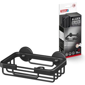 tesa UK tesa ALUXX BLACK Wall Mounted Soap Holder, Matt Black Suits industrial style and modern bathrooms Drill-free, with self-adhesive solution 135 mm x 46 mm x 95 mm tesa UK tesa ALUXX BLACK Wall Mounted Soap Holder, Matt Black Suits industrial style and modern bathrooms Drill-free, with self-adhesive solution 135 mm x 46 mm x 95 mm