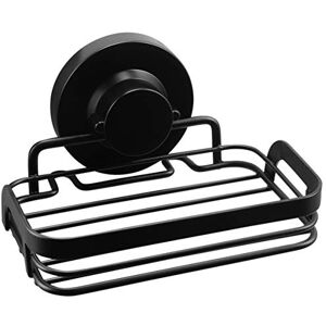 Cornat Holder 3 in 1-Sturdy Grid Basket-3 Different mounting Options with Suction Cup, Adhesive pad and Drilling Shower Shelf with soap Dish / T3402761, Alloy Steel Plastic, Black (matt) Cornat Holder 3 in 1-Sturdy Grid Basket-3 Different mounting Options with Suction Cup, Adhesive pad and Drilling Shower Shelf with soap Dish / T3402761, Alloy Steel Plastic, Black (matt)