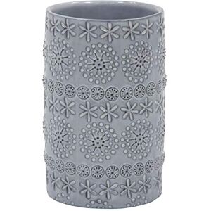 Spirella Relief Collection Toothbrush Holder Diameter 7 x 11.5 cm Porcelain Grey Spirella Relief Collection Toothbrush Holder Diameter 7 x 11.5 cm Porcelain Grey