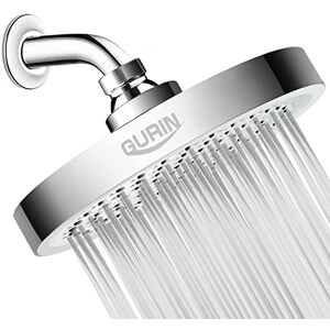 GURIN Shower Head High Pressure Rain, Luxury Bathroom Showerhead with Chrome Plated Finish, Adjustable Angles, Anti-Clogging Silicone Nozzles (California 1.8 GPM) GURIN Shower Head High Pressure Rain, Luxury Bathroom Showerhead with Chrome Plated Finish, Adjustable Angles, Anti-Clogging Silicone Nozzles (California 1.8 GPM)