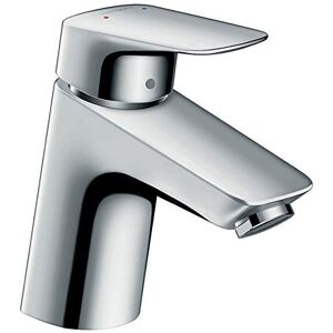 Hansgrohe Logis bathroom tap without waste, bathroom sink tap with spout height 70 mm, basin mixer tap water-saving (EcoSmart), chrome Hansgrohe Logis bathroom tap without waste, bathroom sink tap with spout height 70 mm, basin mixer tap water-saving (EcoSmart), chrome