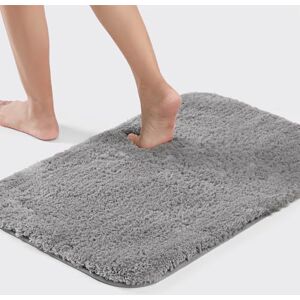 Good Nite Luxury Bath Rug Grey, 50x80cm, Absorbent, Machine-Washable, Shower Mat for Bathroom Floor Good Nite Luxury Bath Rug Grey, 50x80cm, Absorbent, Machine-Washable, Shower Mat for Bathroom Floor