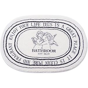 ontinny Black White Bathroom Rugs 20x32inch Soft Absorbent Cute Bath Mat for Floor, Machine Washable Non-Slip Rug Shower Toilet Tub, Decor Plush Bathmat Carpets ontinny Black White Bathroom Rugs 20x32inch Soft Absorbent Cute Bath Mat for Floor, Machine Washable Non-Slip Rug Shower Toilet Tub, Decor Plush Bathmat Carpets