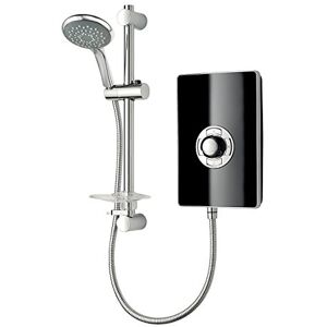 Triton Showers Triton Collection 2 Shower Electric 9.5 KW Triton Aspirante I Black Gloss I Electrical Showers with Showerhead and Anti Twist Hose Best Electric Shower Units for Bathrooms Triton Showers Triton Collection 2 Shower Electric 9.5 KW Triton Aspirante I Black Gloss I Electrical Showers with Showerhead and Anti Twist Hose Best Electric Shower Units for Bathrooms