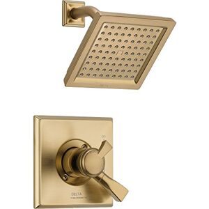 DELTA Dryden 17 Series Dual-Function Shower Trim Kit with Single-Spray Touch Clean Shower Head, Champagne Bronze T17251-CZ (Valve Not Included) DELTA Dryden 17 Series Dual-Function Shower Trim Kit with Single-Spray Touch Clean Shower Head, Champagne Bronze T17251-CZ (Valve Not Included)