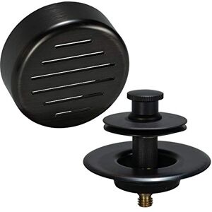 AB&A 60115 Press-In Strainer with "Classic" Overflow Plate and Push eN Lift Stopper, VeNetian Bronze Finish AB&A 60115 Press-In Strainer with "Classic" Overflow Plate and Push eN Lift Stopper, VeNetian Bronze Finish