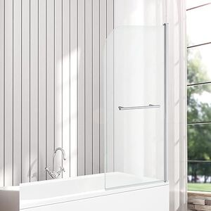 Veebath - Shower Screen Over Bath - 6mm Glass - 1400x800mm - Shower Screen Veebath - Shower Screen Over Bath - 6mm Glass - 1400x800mm - Shower Screen