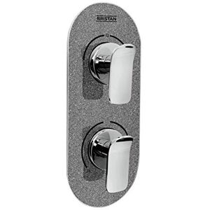 Bristan MALP SHCDIV GG Metallix Alp Concealed Dual Control Valve and Diverter Graphite Glisten, Chrome/Graphite Bristan MALP SHCDIV GG Metallix Alp Concealed Dual Control Valve and Diverter Graphite Glisten, Chrome/Graphite