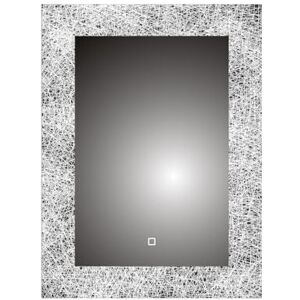 iBathUK Solstice Celestial LED Wall Mounted Bathroom Mirror, Modern Pre-Assembled Illuminated Light Up Mirror with Lighting in Portrait Design, Demister Pad, Touch Switch Control, 500 x 700mm iBathUK Solstice Celestial LED Wall Mounted Bathroom Mirror, Modern Pre-Assembled Illuminated Light Up Mirror with Lighting in Portrait Design, Demister Pad, Touch Switch Control, 500 x 700mm